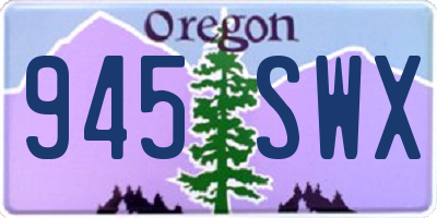 OR license plate 945SWX