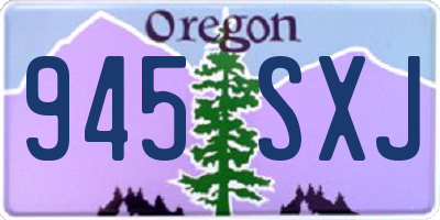 OR license plate 945SXJ