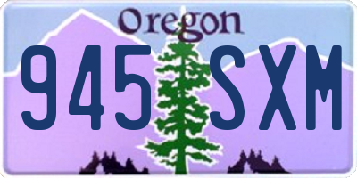 OR license plate 945SXM
