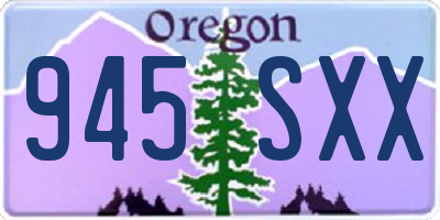 OR license plate 945SXX