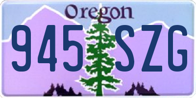 OR license plate 945SZG