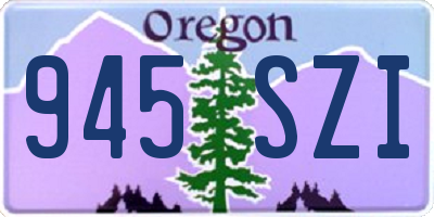 OR license plate 945SZI
