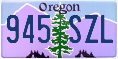 OR license plate 945SZL
