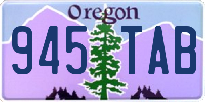 OR license plate 945TAB