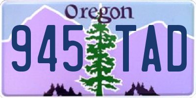 OR license plate 945TAD