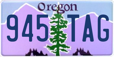 OR license plate 945TAG