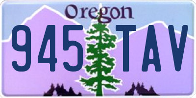 OR license plate 945TAV