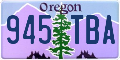 OR license plate 945TBA