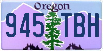OR license plate 945TBH