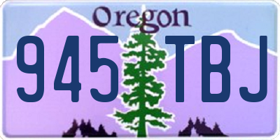 OR license plate 945TBJ