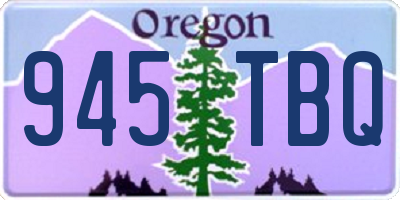 OR license plate 945TBQ