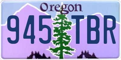 OR license plate 945TBR