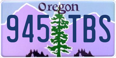 OR license plate 945TBS