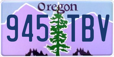 OR license plate 945TBV