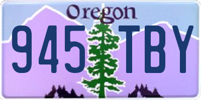 OR license plate 945TBY