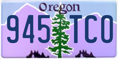 OR license plate 945TCO