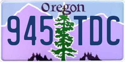 OR license plate 945TDC