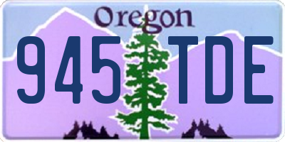 OR license plate 945TDE