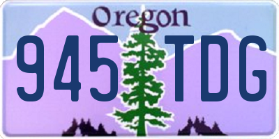 OR license plate 945TDG