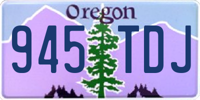 OR license plate 945TDJ