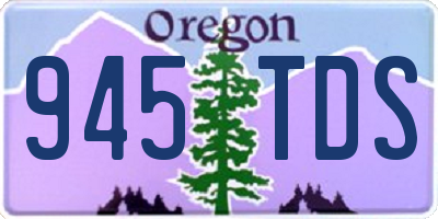 OR license plate 945TDS