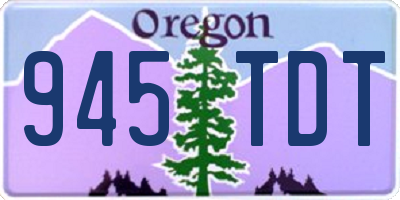 OR license plate 945TDT