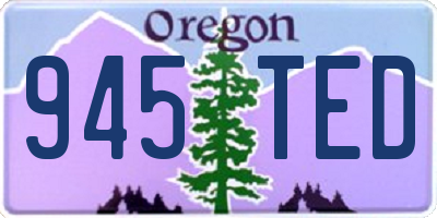 OR license plate 945TED