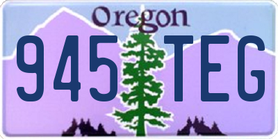 OR license plate 945TEG