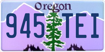 OR license plate 945TEI