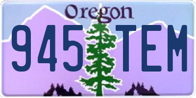 OR license plate 945TEM