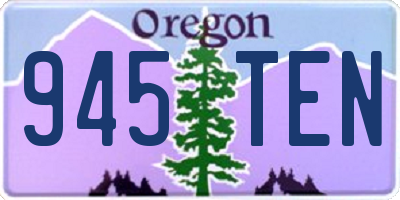 OR license plate 945TEN