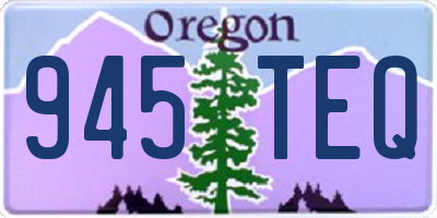 OR license plate 945TEQ