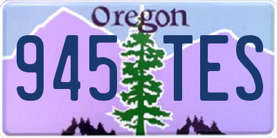 OR license plate 945TES