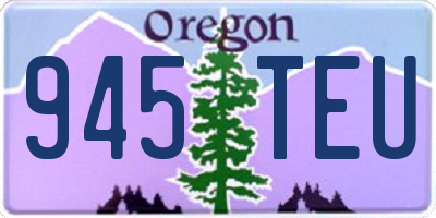 OR license plate 945TEU