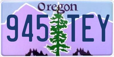 OR license plate 945TEY