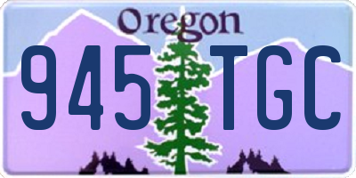 OR license plate 945TGC