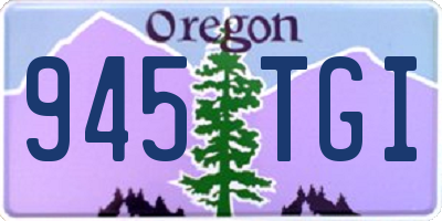 OR license plate 945TGI