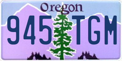 OR license plate 945TGM
