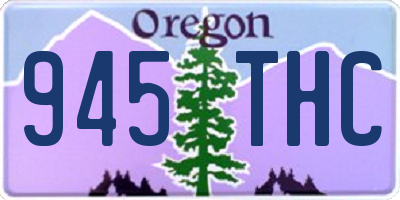OR license plate 945THC