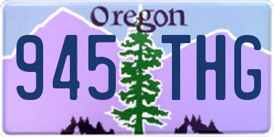 OR license plate 945THG