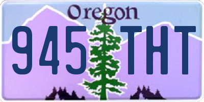 OR license plate 945THT