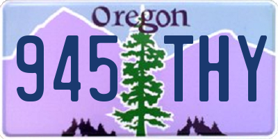 OR license plate 945THY