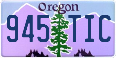 OR license plate 945TIC