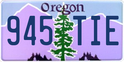 OR license plate 945TIE