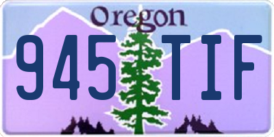 OR license plate 945TIF