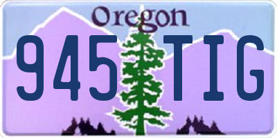 OR license plate 945TIG