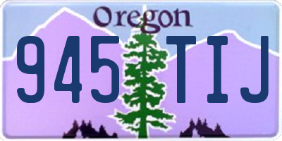 OR license plate 945TIJ