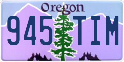 OR license plate 945TIM
