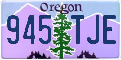 OR license plate 945TJE