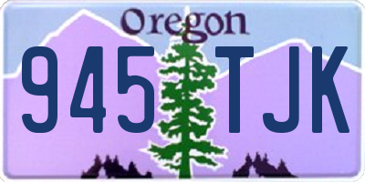OR license plate 945TJK